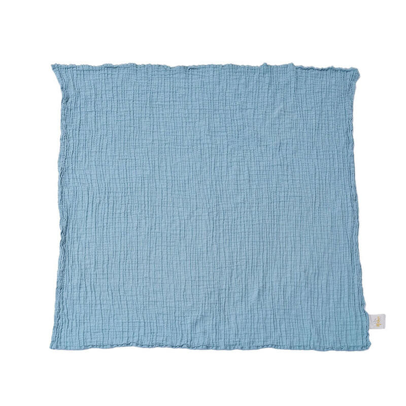 Little Hushies The Little Organic Baby Swaddle Blanket™ 120x120cm (1-Pack) - Cloud Blue