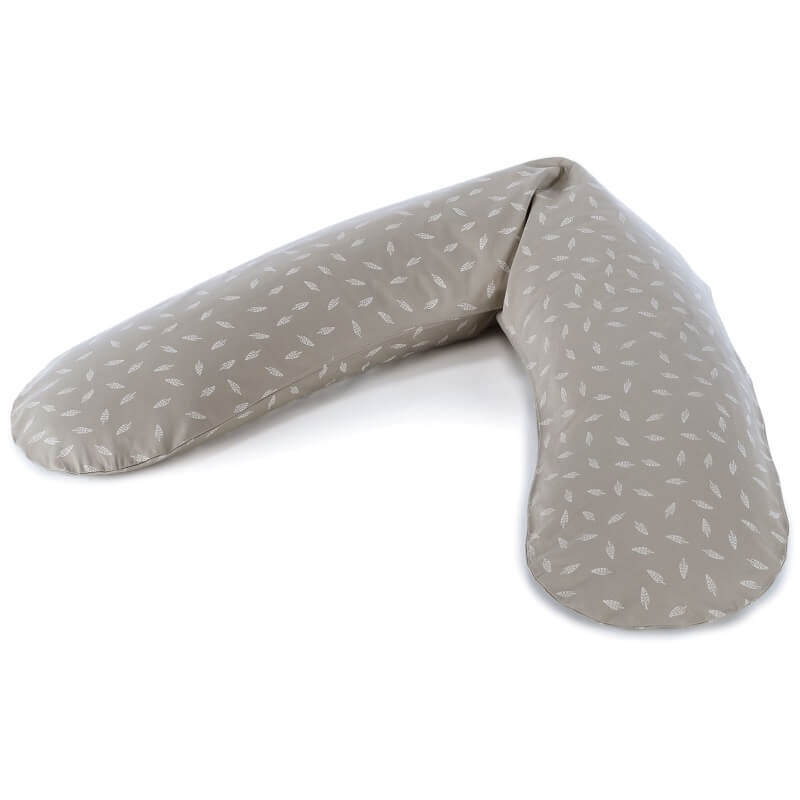 Theraline The Original Maternity and Nursing Pillow - Dancing Leaves Taupe