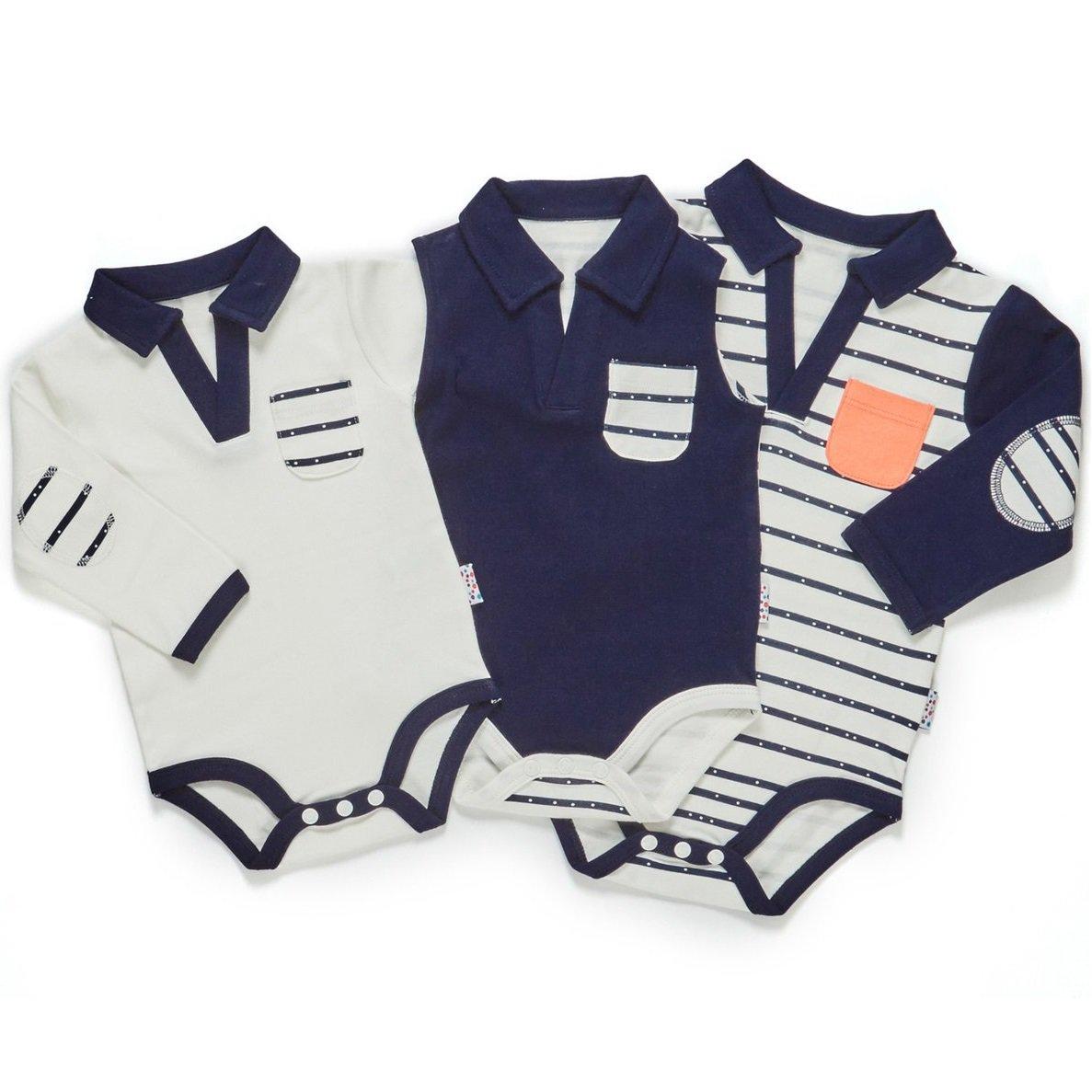 TinyBitz Winter Growing Kit for 3-Month Old Baby Boys (Line Dance)