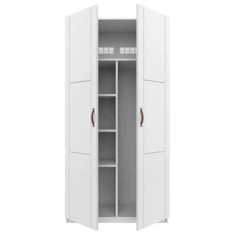 LIFETIME Kidsrooms Wardrobe with Shelves & Clothes Rail 100cm - White