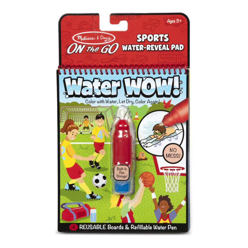 Melissa & Doug Water Wow! Sports Water-Reveal Pad - On the Go Travel Activity