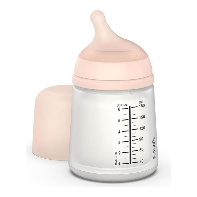 Suavinex Zero Zero Anti-Colic Bottle 180ml with Silicone Teat - Adaptable Flow 0m+
