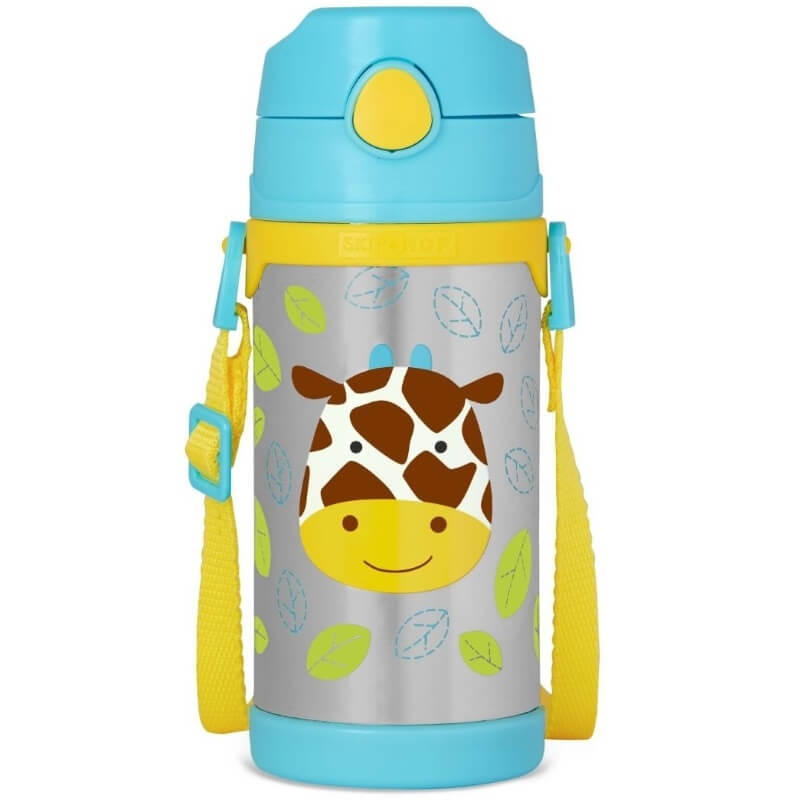 Skip Hop Zoo Insulated Straw Bottle - Giraffe