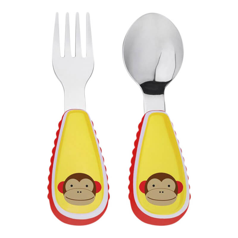 Skip Hop Zootensils Fork & Spoon - Monkey