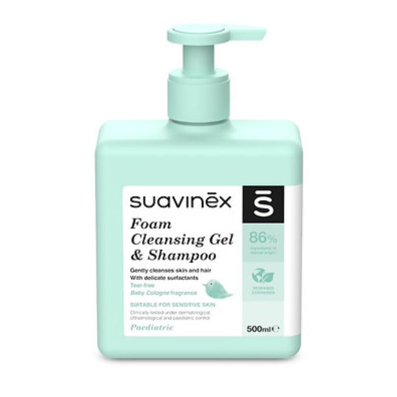 Suavinex Foam Cleansing Gel & Shampoo 500ml