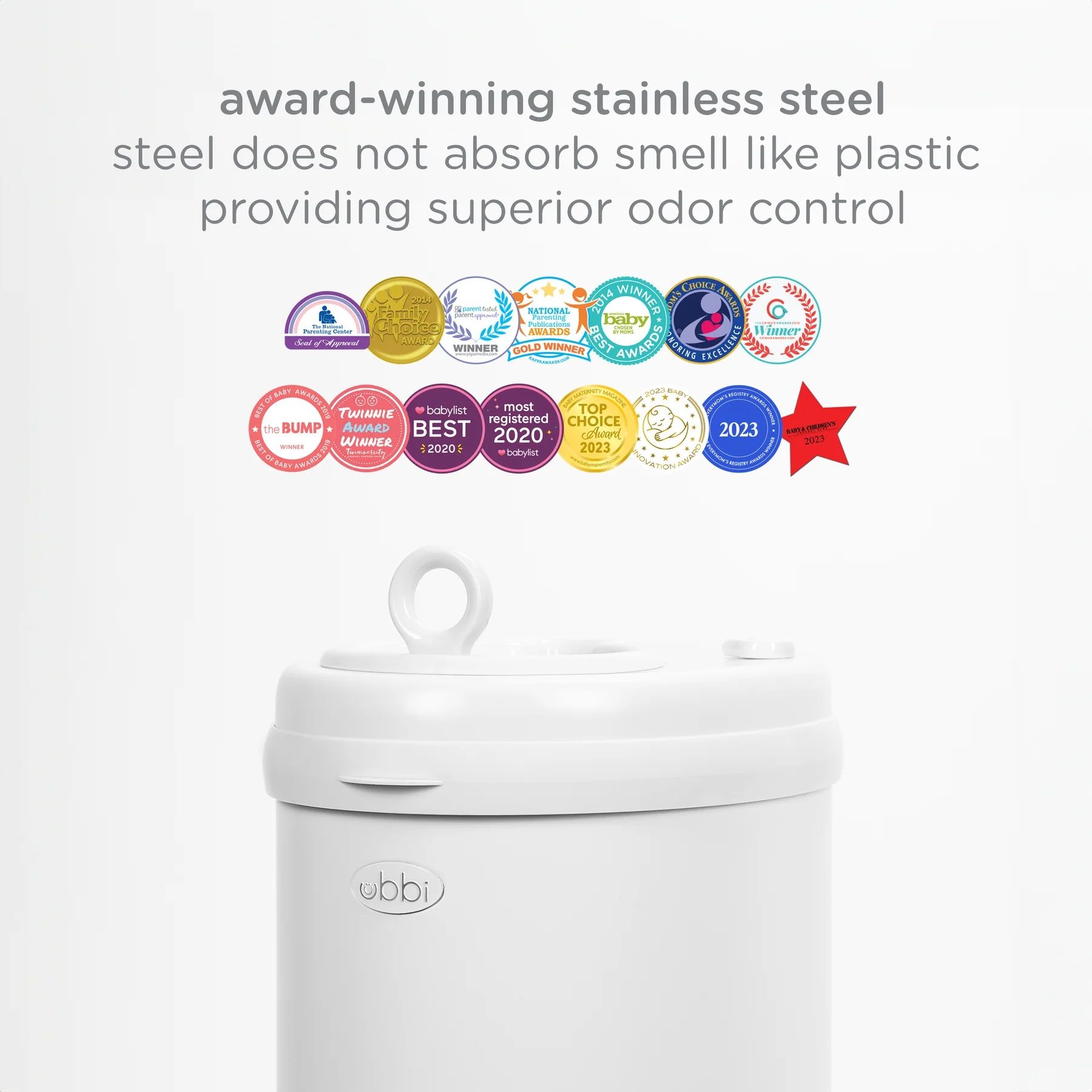 Ubbi Diaper Pail - Taupe