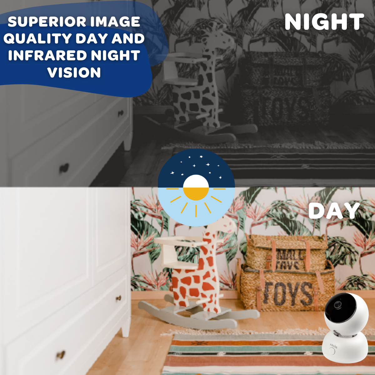 Beaba Zen Premium Video Baby Monitor - Night Blue