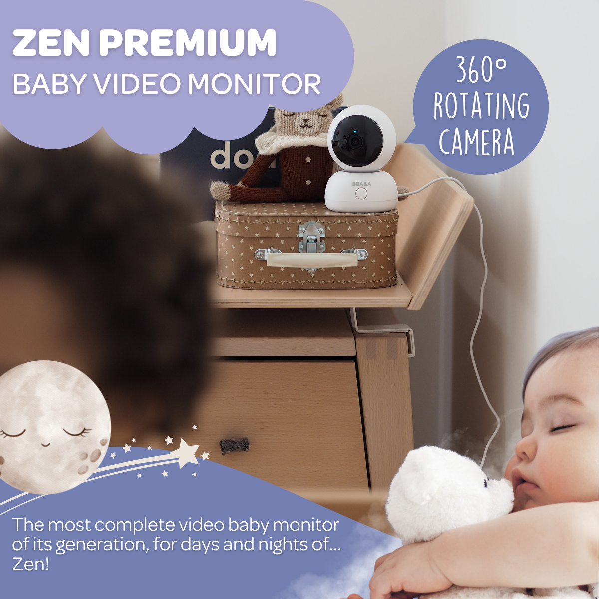 Beaba Zen Premium Video Baby Monitor - White