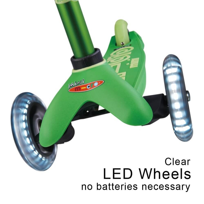 120x24 mm Clear LED Front Wheels (For Mini) - Set of 2