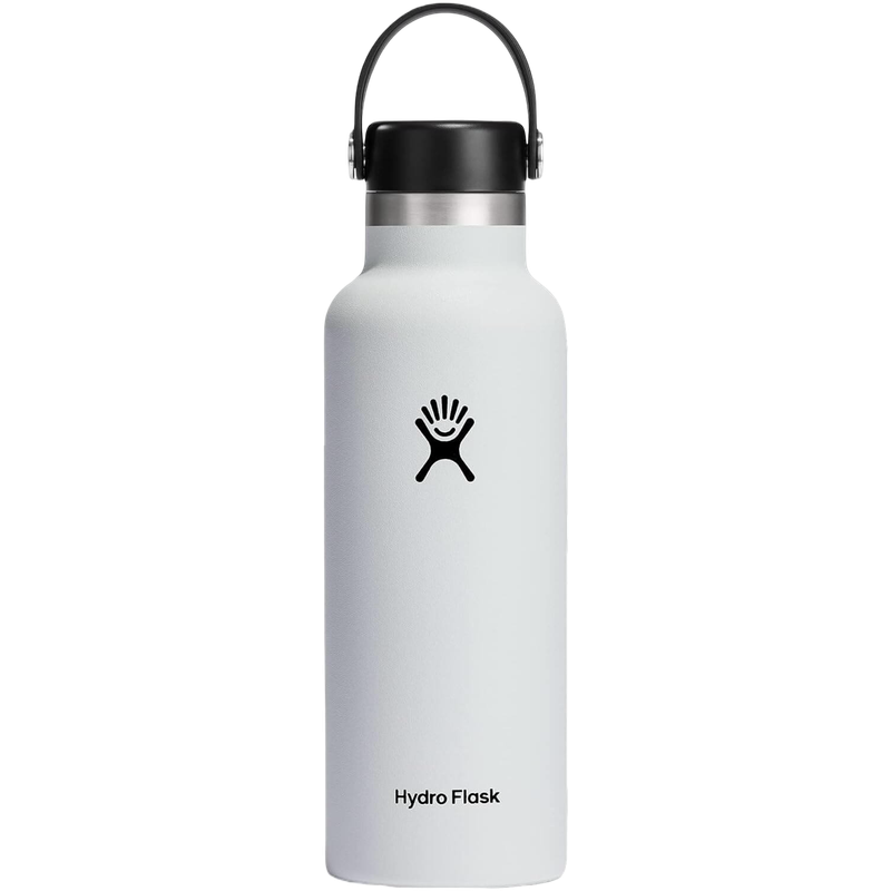 Standard Mouth Stainless Steel Insulted Water Bottle -18 Oz - White