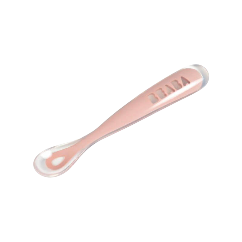 1st Stage Silicone Spoon - Old Pink
