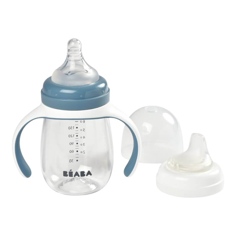 2-in-1 Learning Cup 210ml - Windy Blue