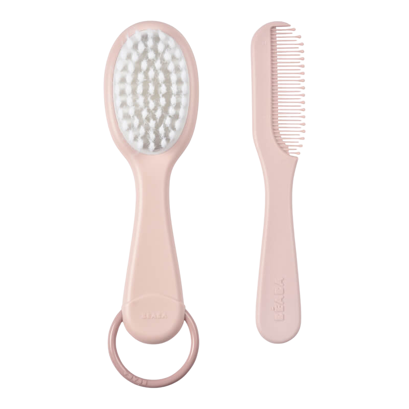 Baby Brush & Comb - Old Pink