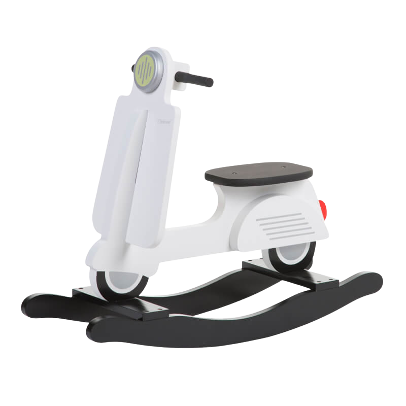 Rocking Scooter - White / Black