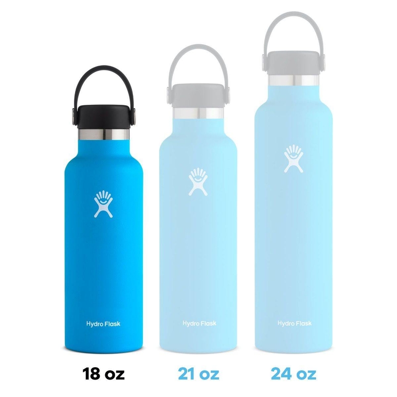 Standard Mouth Stainless Steel Insulated Water Bottle - 21 Oz - White