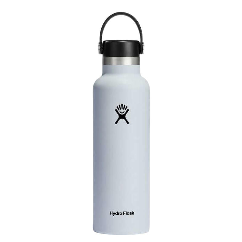 Standard Mouth Stainless Steel Insulated Water Bottle - 21 Oz - White