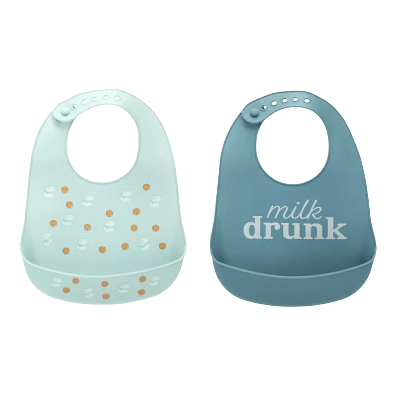 Silicone Bib - Milk Drunk - 2-Pack