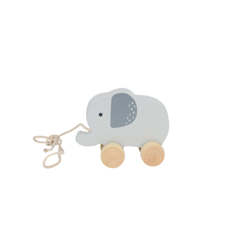  Wooden Elephant Pull Along Toy