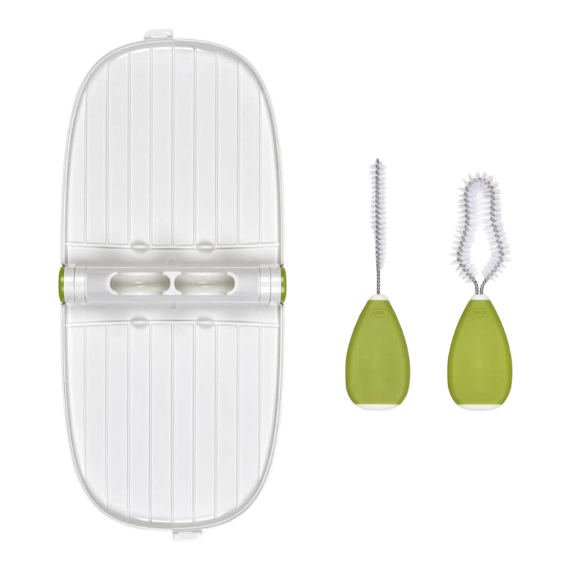 Breast Pump Parts Drying Rack with Detail Brushes