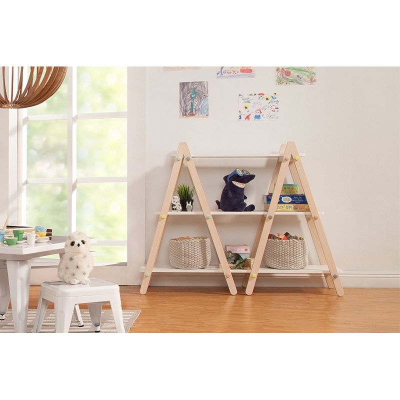 Babyletto Dottie Bookcase - White / Washed Natural
