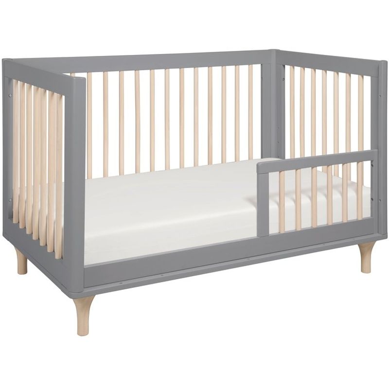 Babyletto Lolly 3-In-1 Convertible Crib - Grey / Washed Natural