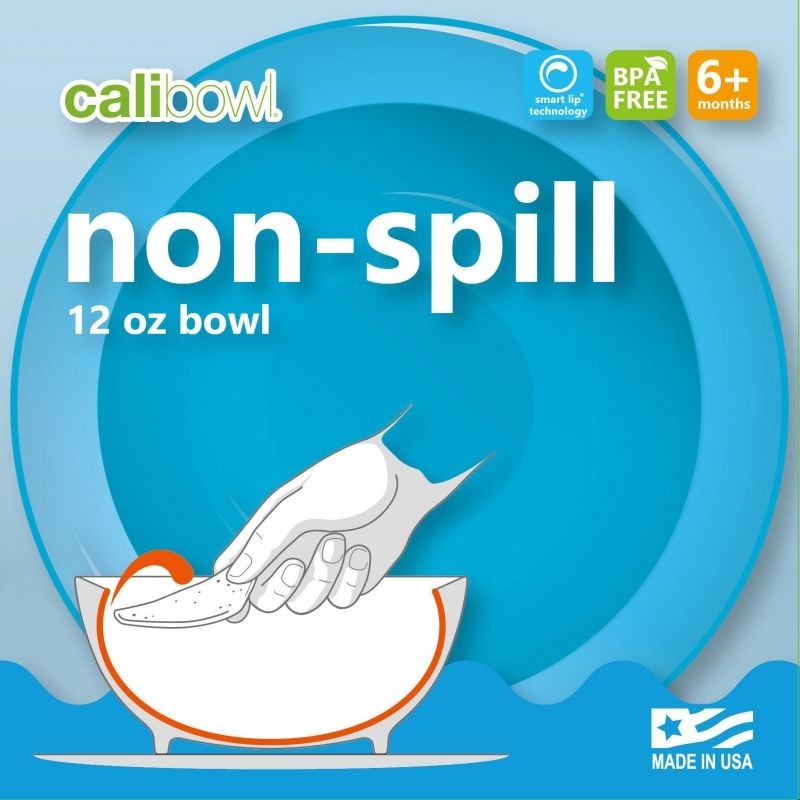 Calibowl 12oz Ultimate Non-Spill Bowl - Light Blue