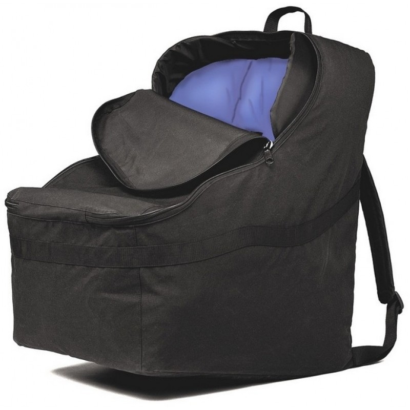 Luggage bag with baby seat top