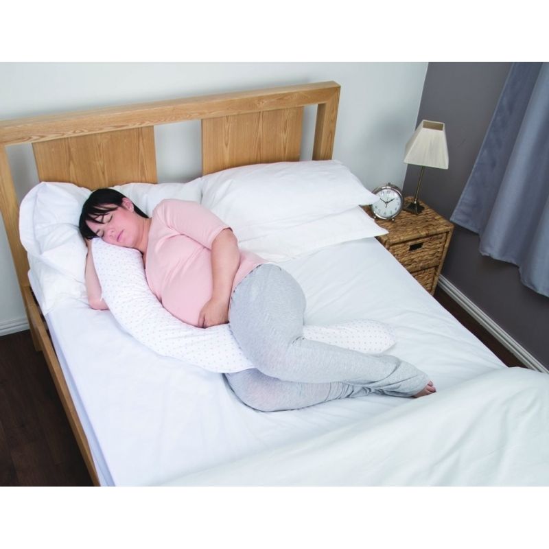 CuddleCo Comfi-Mum Memory Foam Nursing Support Pillow - Polka Dot