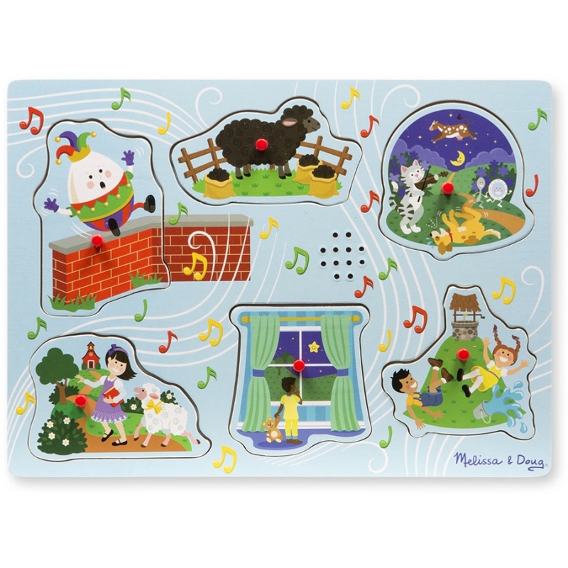 Melissa Doug Sing Along Nursery Rhymes Sound Puzzle Baby