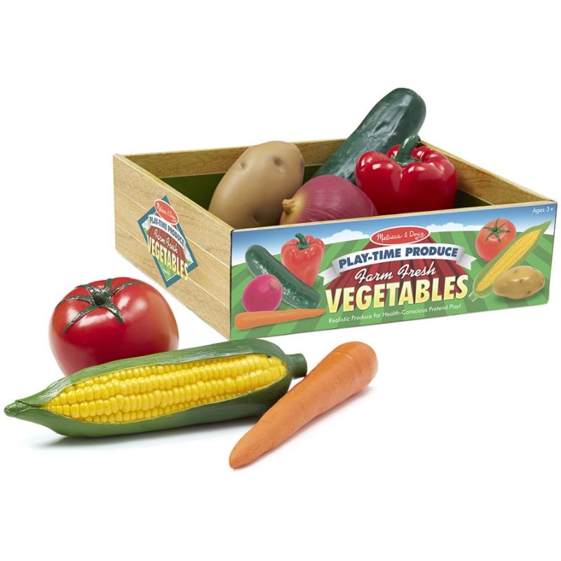 Melissa & Doug Play-Time Produce Vegetables - Play Food