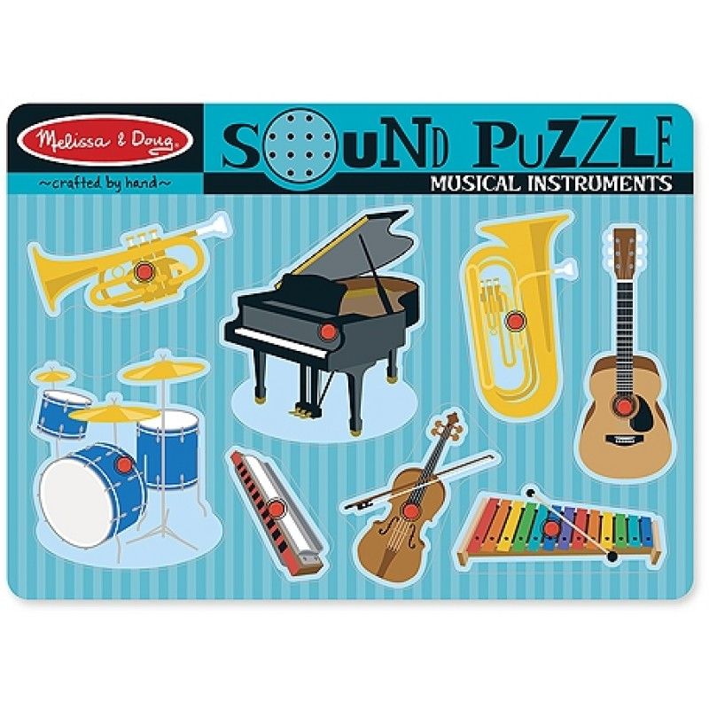 Melissa & Doug Musical Instruments Sound Puzzle - 8 Pieces
