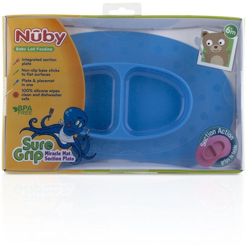 Nuby Sure Grip Miracle Mat Section Plate - Blue