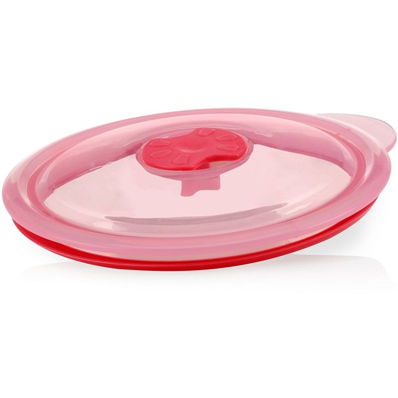 Nuby Sure Grip Warming Stainless Steel Feeding Bowl - Pink