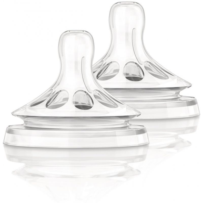 Philips Avent Natural Twin Pack Teats - Newborn 0m+