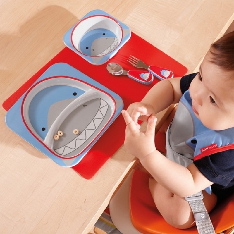 Skip Hop Zoo Tabletop Melamine Set Shark Baby SG