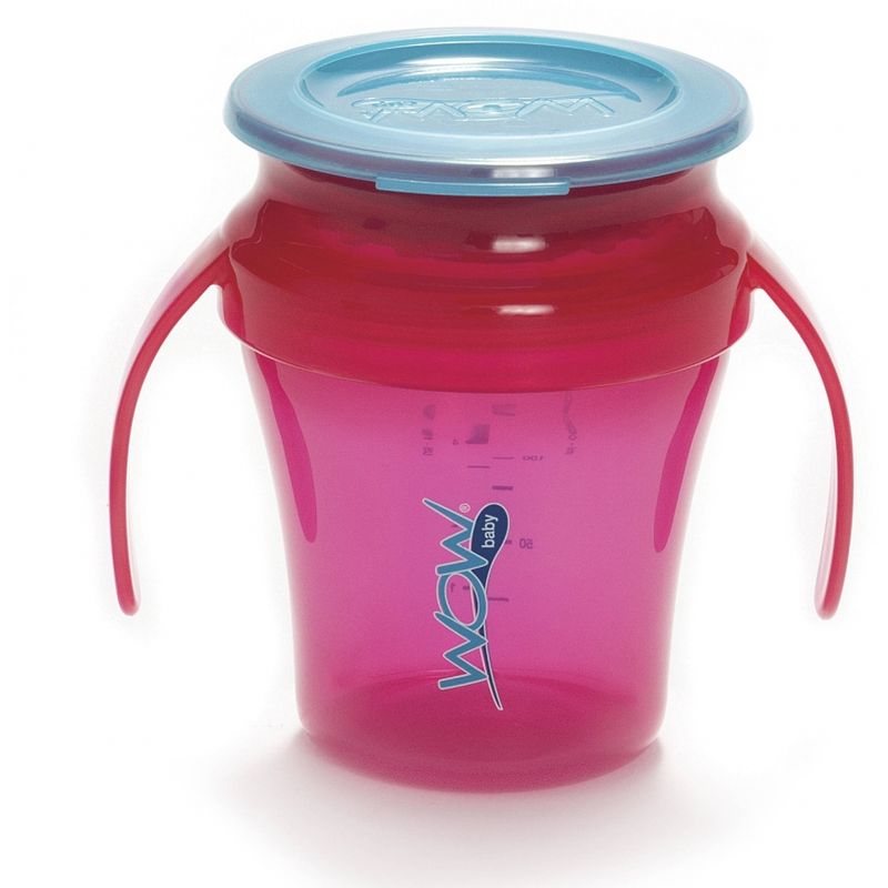 Wow Gear 360° Juicy! Wow Cup for Baby 207ml - Translucent Pink