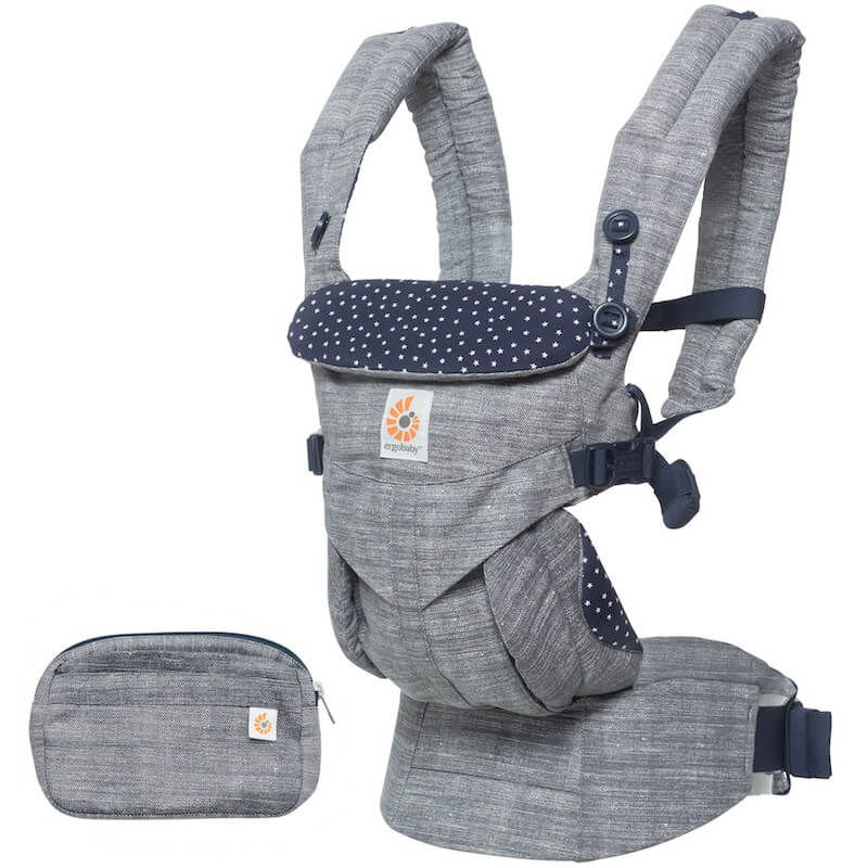 ergo baby carrier gray with stars