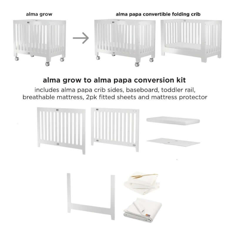bloom Alma Grow to Alma Papa Conversion Kit Coconut White Baby Central HK
