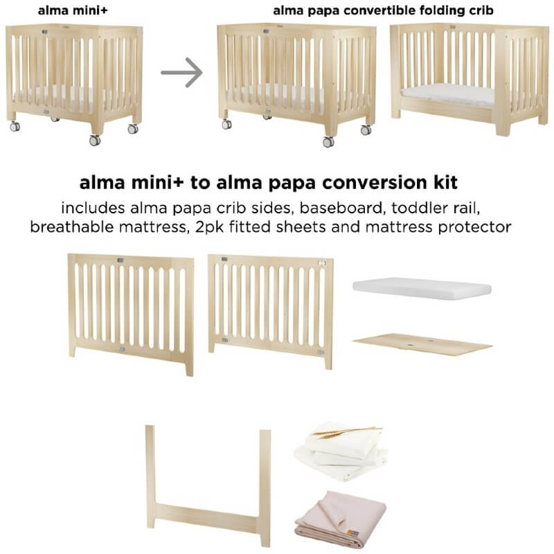 bloom Alma Mini to Alma Papa Conversion Kit Natural Baby