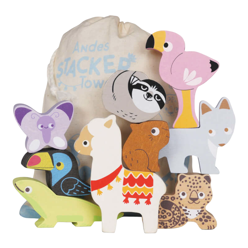 Stacking Andes Animals & Bag