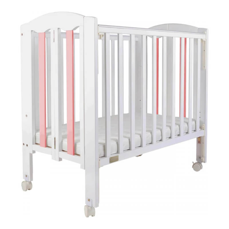 Baby Star Easi Foldable Baby Cot with 2 Mattress Pink New Zealand Pine Baby Central Hong Kong