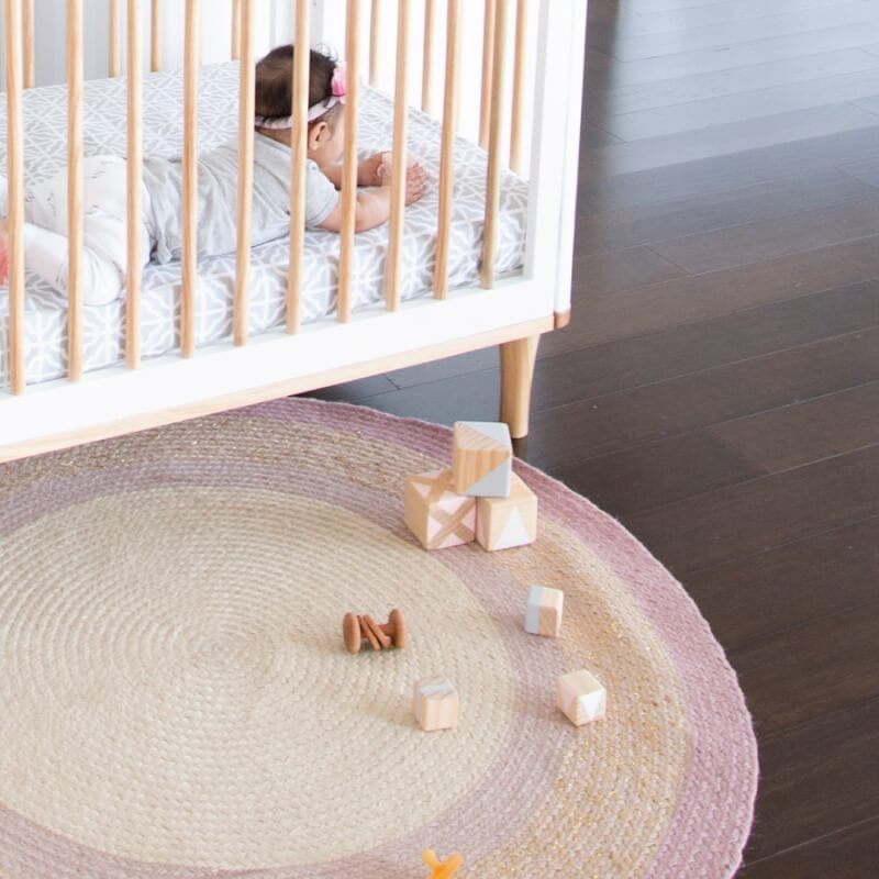 Babyhood 5-in-1 Riya Cot - White/Beech