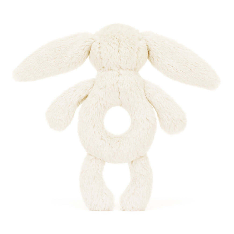 Bashful Baby Cream Bunny Ring Rattle 18cm x 8cm x 2cm