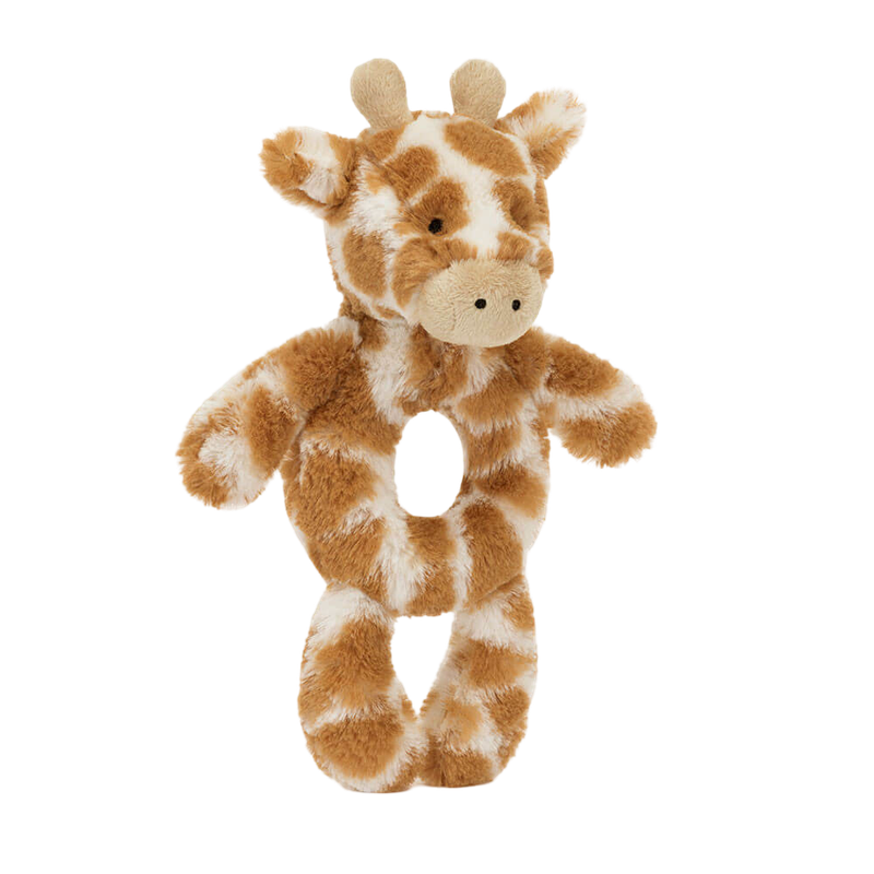 Bashful Giraffe  Faux-fur Rattle 18cm