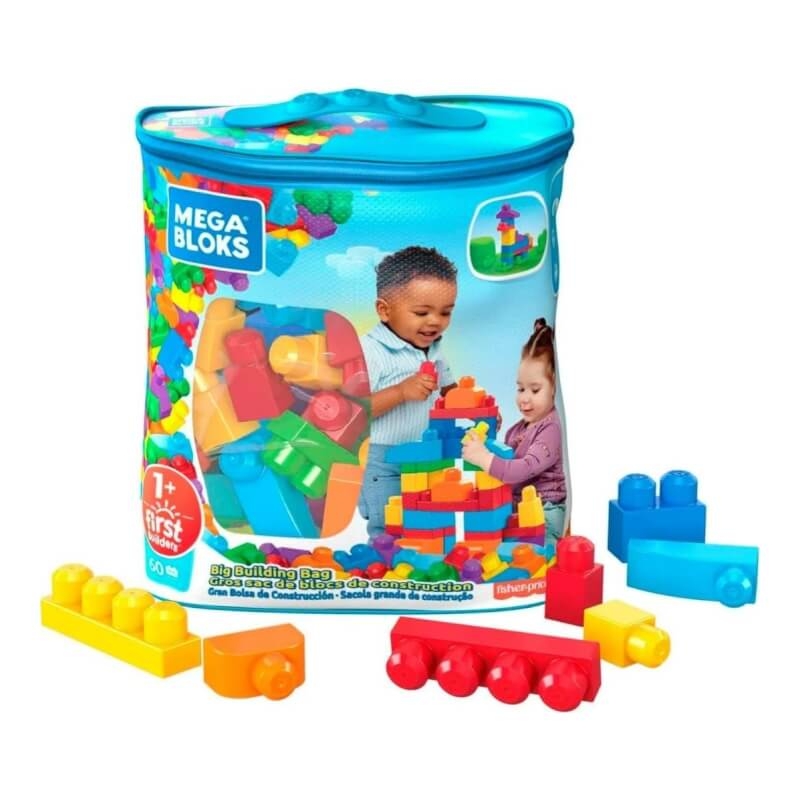 MEGA Bloks Big Building Bag 60 Blocks Blue Baby Central HK