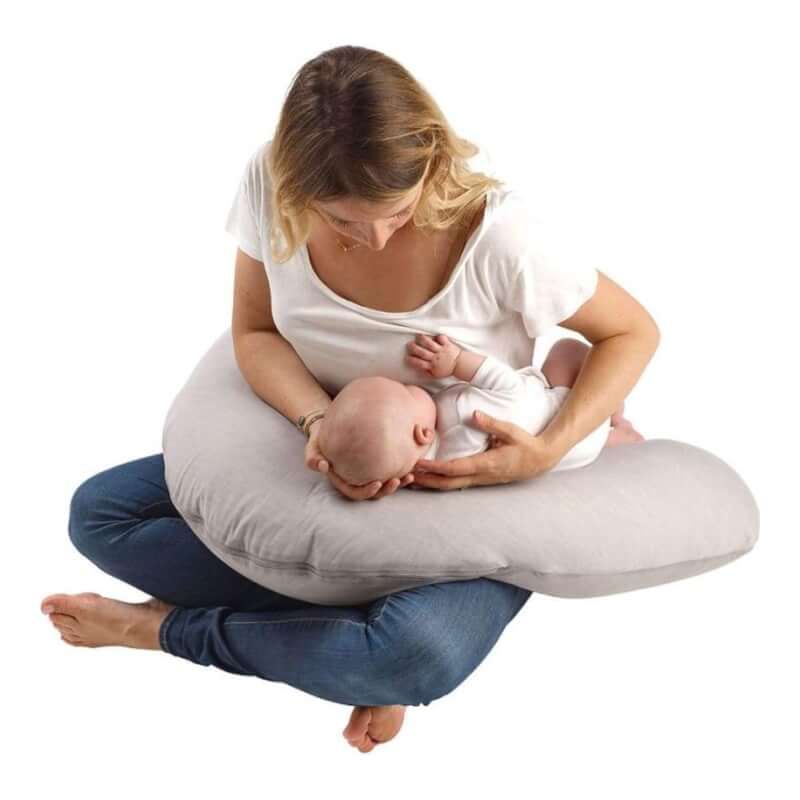 Red Castle | Cocoonababy Big Flopsy Maternity and Nursing Pillow - Jersey, Birds
