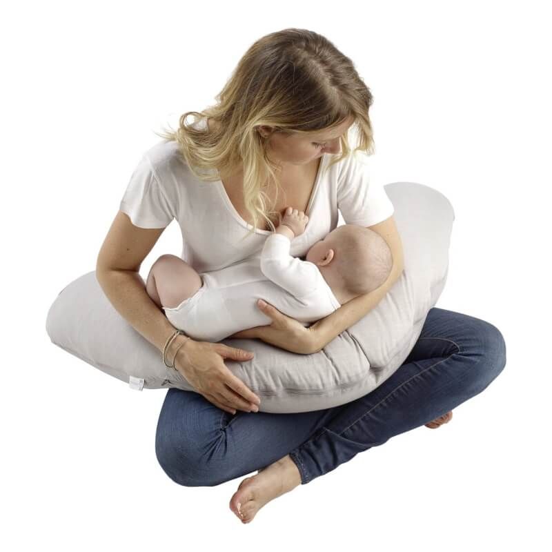 Red Castle | Cocoonababy Big Flopsy Maternity and Nursing Pillow - Jersey, Jungle