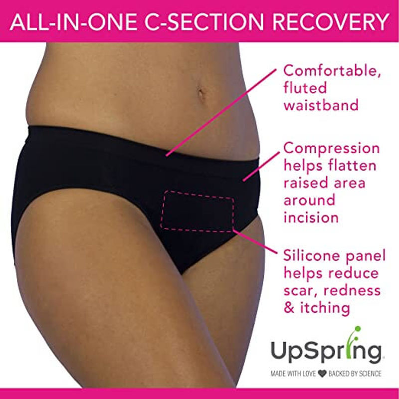 UpSpring C-Panty C-Section Recovery Underwear with Silicone