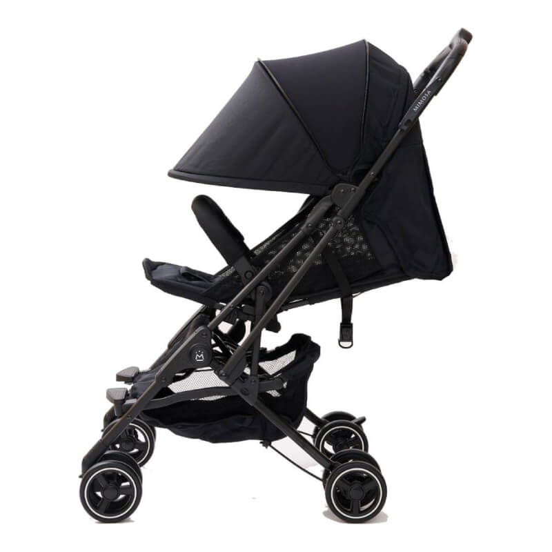 Mimosa Cabin City Backpack Stroller Jet Set Black Extended