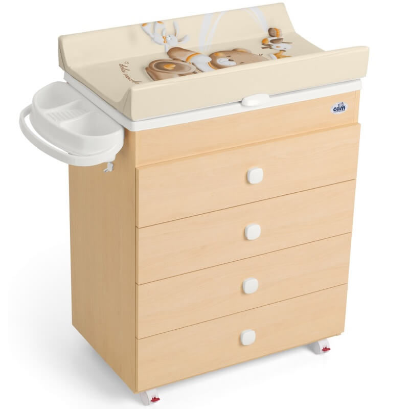Natural Wood Changing Table 57, Land Of Nod Dresser Changing Table
